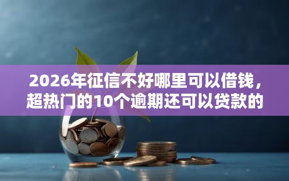 2026年征信不好哪里可以借钱,超热门的10个逾期还可以贷款的平台推荐 2026年征信不好哪里可以借钱,超热门的10个逾期还可以贷款的平台推荐