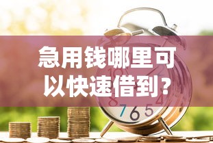 急用钱哪里可以快速借到？2026最新测评10个贷款融资平台