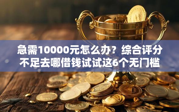 急需10000元怎么办？综合评分不足去哪借钱试试这6个无门槛平台