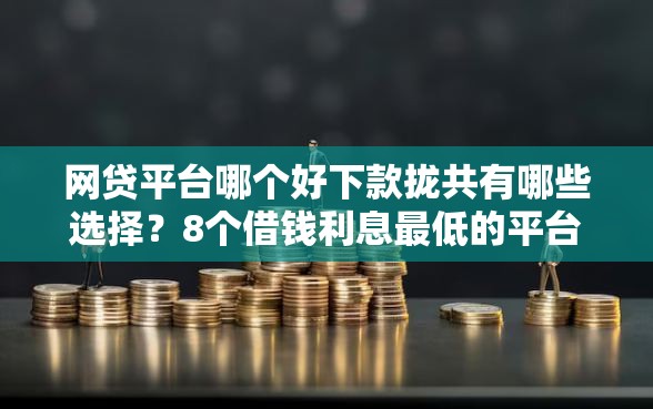 网贷平台哪个好下款拢共有哪些选择？8个借钱利息最低的平台详解