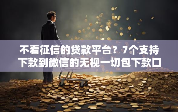 不看征信的贷款平台？7个支持下款到微信的无视一切包下款口子