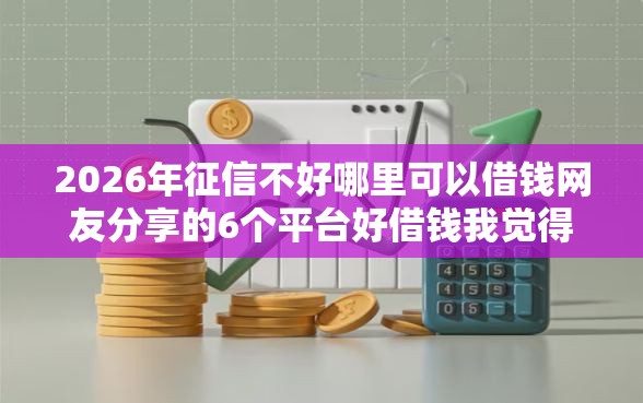 2026年征信不好哪里可以借钱网友分享的6个平台好借钱我觉得不错！
