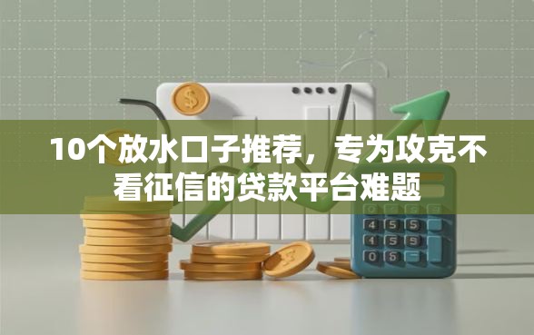 10个放水口子推荐，专为攻克不看征信的贷款平台难题