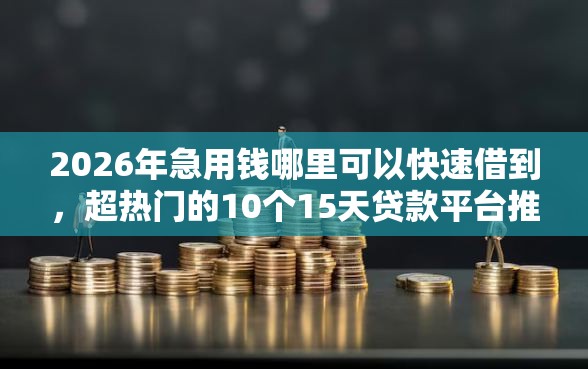 2026年急用钱哪里可以快速借到，超热门的10个15天贷款平台推荐