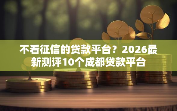 不看征信的贷款平台？2026最新测评10个成都贷款平台
