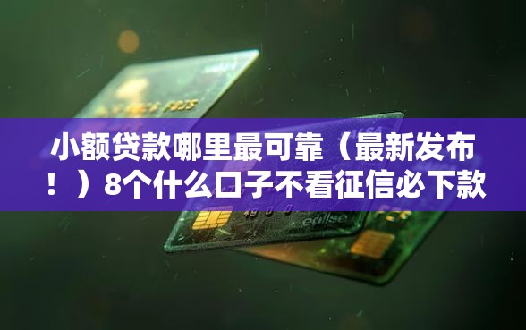 小额贷款哪里最可靠（最新发布！）8个什么口子不看征信必下款
