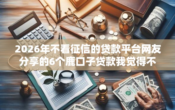 2026年不看征信的贷款平台网友分享的6个鹿口子贷款我觉得不错！
