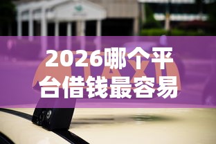 2026哪个平台借钱最容易通过，差4000元就选这7个平台