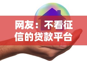 网友：不看征信的贷款平台？求介绍几款平台贷款好通过