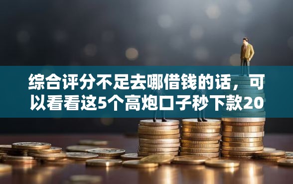 综合评分不足去哪借钱的话，可以看看这5个高炮口子秒下款2025