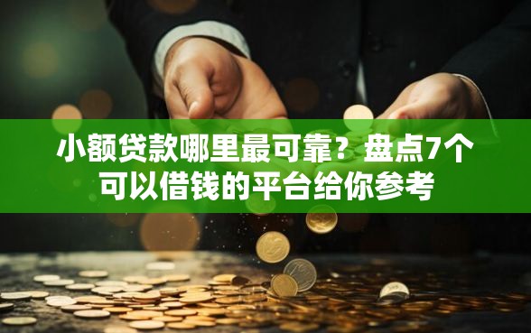 小额贷款哪里最可靠？盘点7个可以借钱的平台给你参考