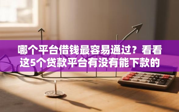 哪个平台借钱最容易通过？看看这5个贷款平台有没有能下款的