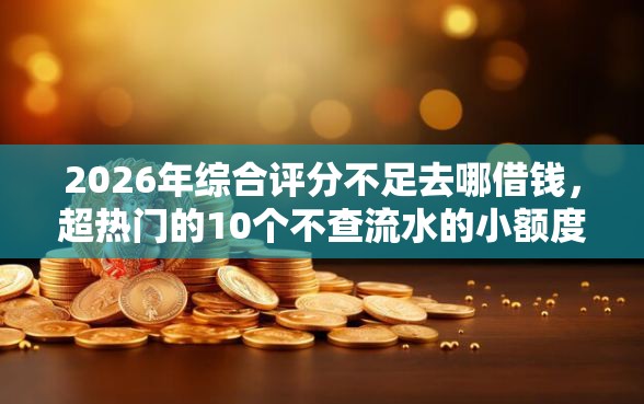 2026年综合评分不足去哪借钱，超热门的10个不查流水的小额度贷款软件推荐