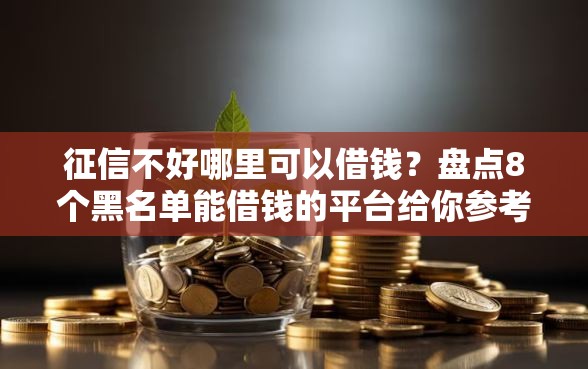 征信不好哪里可以借钱？盘点8个黑名单能借钱的平台给你参考
