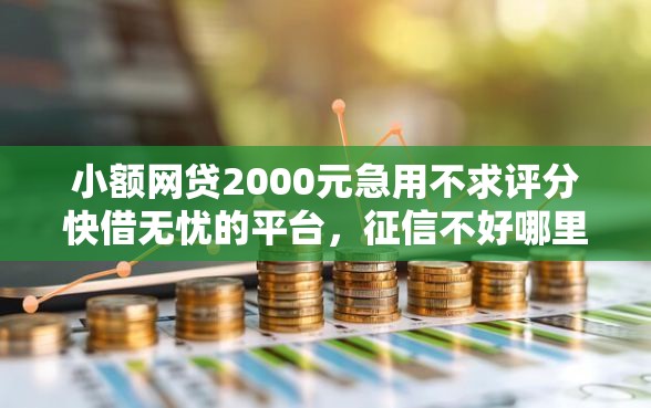 小额网贷2000元急用不求评分快借无忧的平台，征信不好哪里可以借钱的6个平台介绍