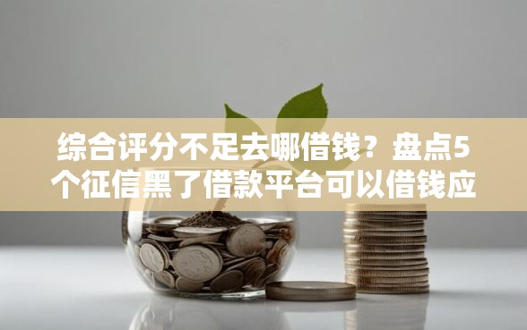 综合评分不足去哪借钱？盘点5个征信黑了借款平台可以借钱应急给你参考
