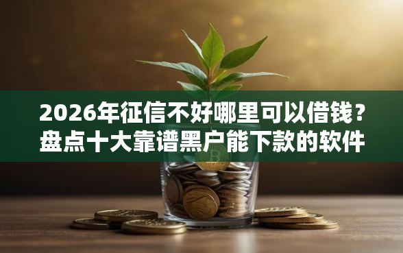 2026年征信不好哪里可以借钱？盘点十大靠谱黑户能下款的软件