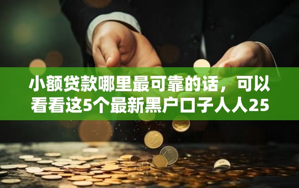 小额贷款哪里最可靠的话，可以看看这5个最新黑户口子人人2500-3000