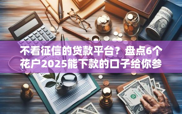 不看征信的贷款平台？盘点6个花户2025能下款的口子给你参考
