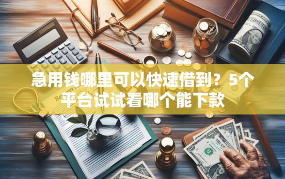 急用钱哪里可以快速借到？5个平台试试看哪个能下款
