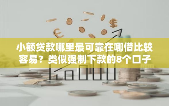 小额贷款哪里最可靠在哪借比较容易？类似强制下款的8个口子参考