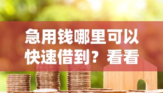 急用钱哪里可以快速借到？看看这5个贷款平台有没有能下款的