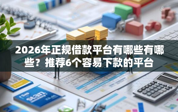 2026年正规借款平台有哪些有哪些？推荐6个容易下款的平台