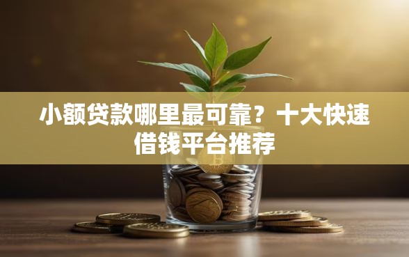 小额贷款哪里最可靠？十大快速借钱平台推荐