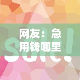 网友：急用钱哪里可以快速借到？求介绍几款2020年12月容易下款的口子