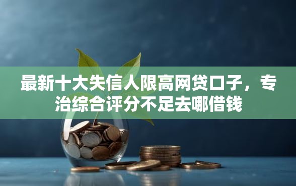 最新十大失信人限高网贷口子，专治综合评分不足去哪借钱