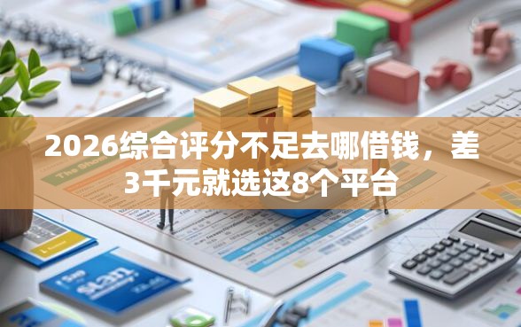 2026综合评分不足去哪借钱，差3千元就选这8个平台