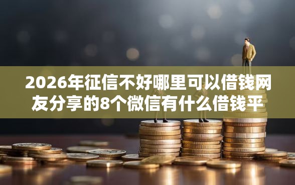 2026年征信不好哪里可以借钱网友分享的8个微信有什么借钱平台我觉得不错！