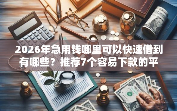 2026年急用钱哪里可以快速借到有哪些？推荐7个容易下款的平台