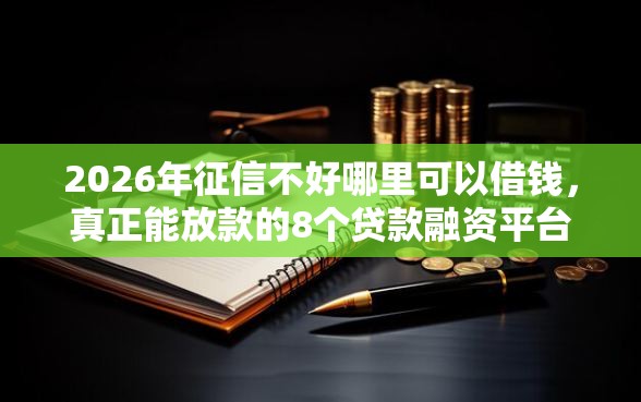 2026年征信不好哪里可以借钱，真正能放款的8个贷款融资平台推荐