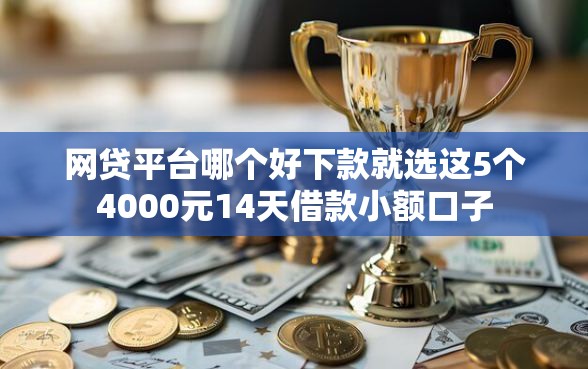 网贷平台哪个好下款就选这5个4000元14天借款小额口子