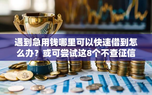遇到急用钱哪里可以快速借到怎么办？或可尝试这8个不查征信好下款的网贷口子