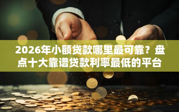 2026年小额贷款哪里最可靠？盘点十大靠谱贷款利率最低的平台