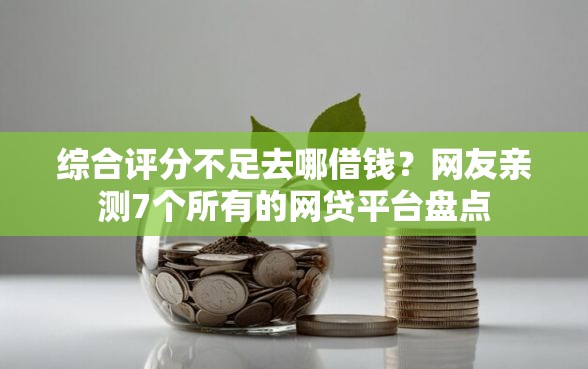 综合评分不足去哪借钱？网友亲测7个所有的网贷平台盘点