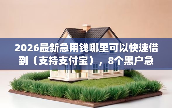 2026最新急用钱哪里可以快速借到（支持支付宝），8个黑户急需三万秒到的的app无私分享