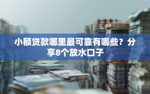 小额贷款哪里最可靠有哪些？分享8个放水口子