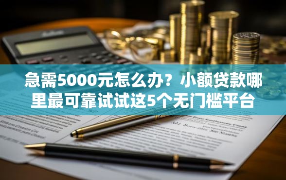 急需5000元怎么办？小额贷款哪里最可靠试试这5个无门槛平台