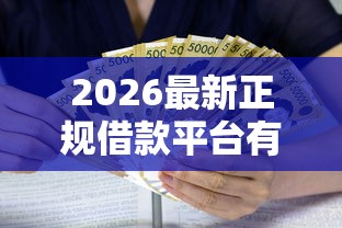 2026最新正规借款平台有哪些，总结十个黑户可以下的贷款口子！
