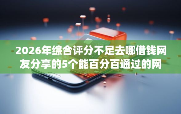 2026年综合评分不足去哪借钱网友分享的5个能百分百通过的网贷app我觉得不错！