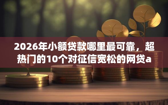 2026年小额贷款哪里最可靠，超热门的10个对征信宽松的网贷app推荐