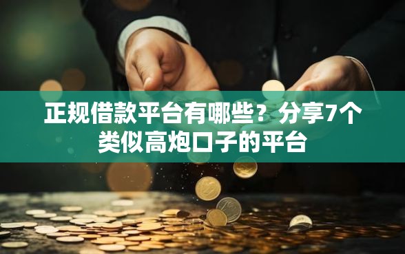 正规借款平台有哪些?分享7个类似高炮口子的平台 正规借款平台有哪些?分享7个类似高炮口子的平台