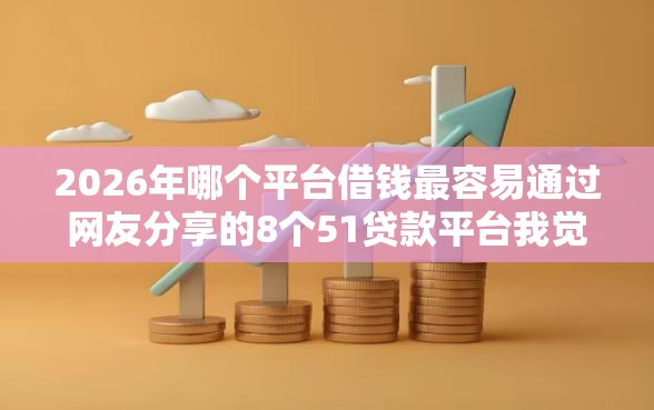 2026年哪个平台借钱最容易通过网友分享的8个51贷款平台我觉得不错！