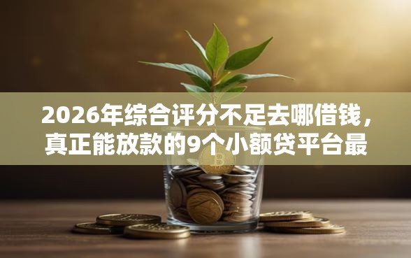 2026年综合评分不足去哪借钱，真正能放款的9个小额贷平台最容易下款推荐
