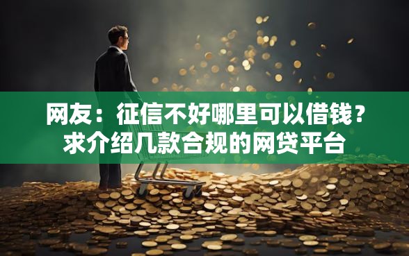 网友：征信不好哪里可以借钱？求介绍几款合规的网贷平台