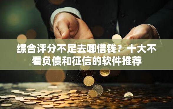 综合评分不足去哪借钱？十大不看负债和征信的软件推荐