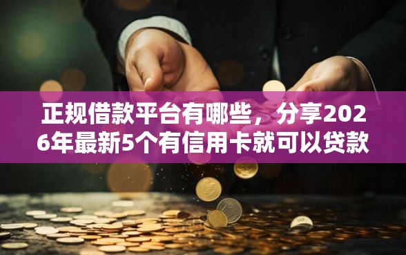 正规借款平台有哪些,分享2026年最新5个有信用卡就可以贷款的平台 正规借款平台有哪些,分享2026年最新5个有信用卡就可以贷款的平台